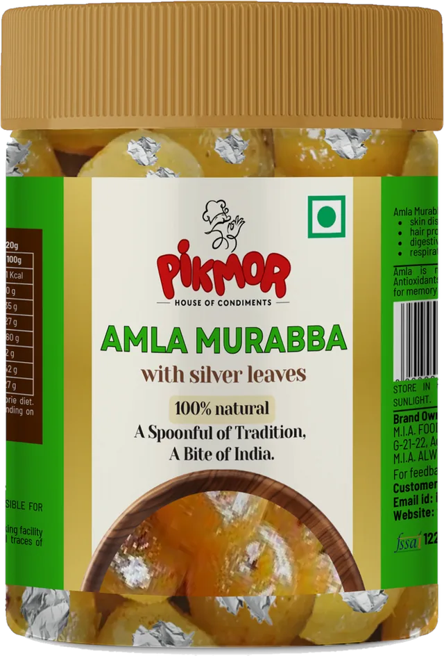 Amla Murabba Silver Vark jar