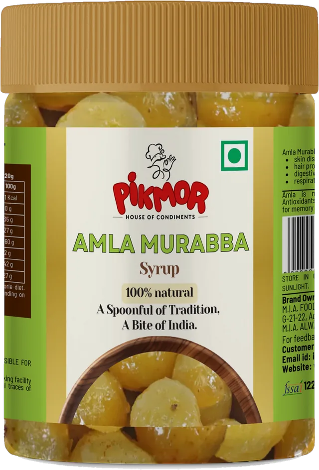Amla Murabba Syrup jar