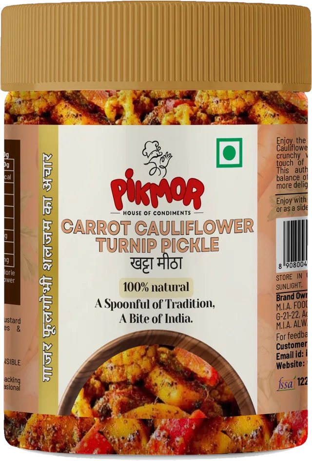 Carrot Cauliflower Turnip Pickle jar
