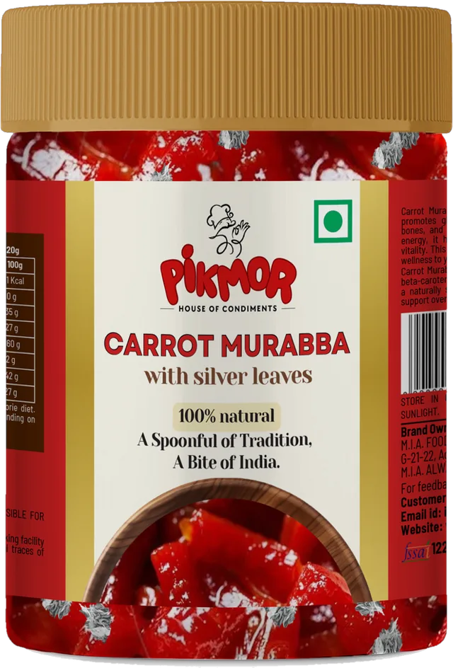 Carrot Murabba Silver Vark jar